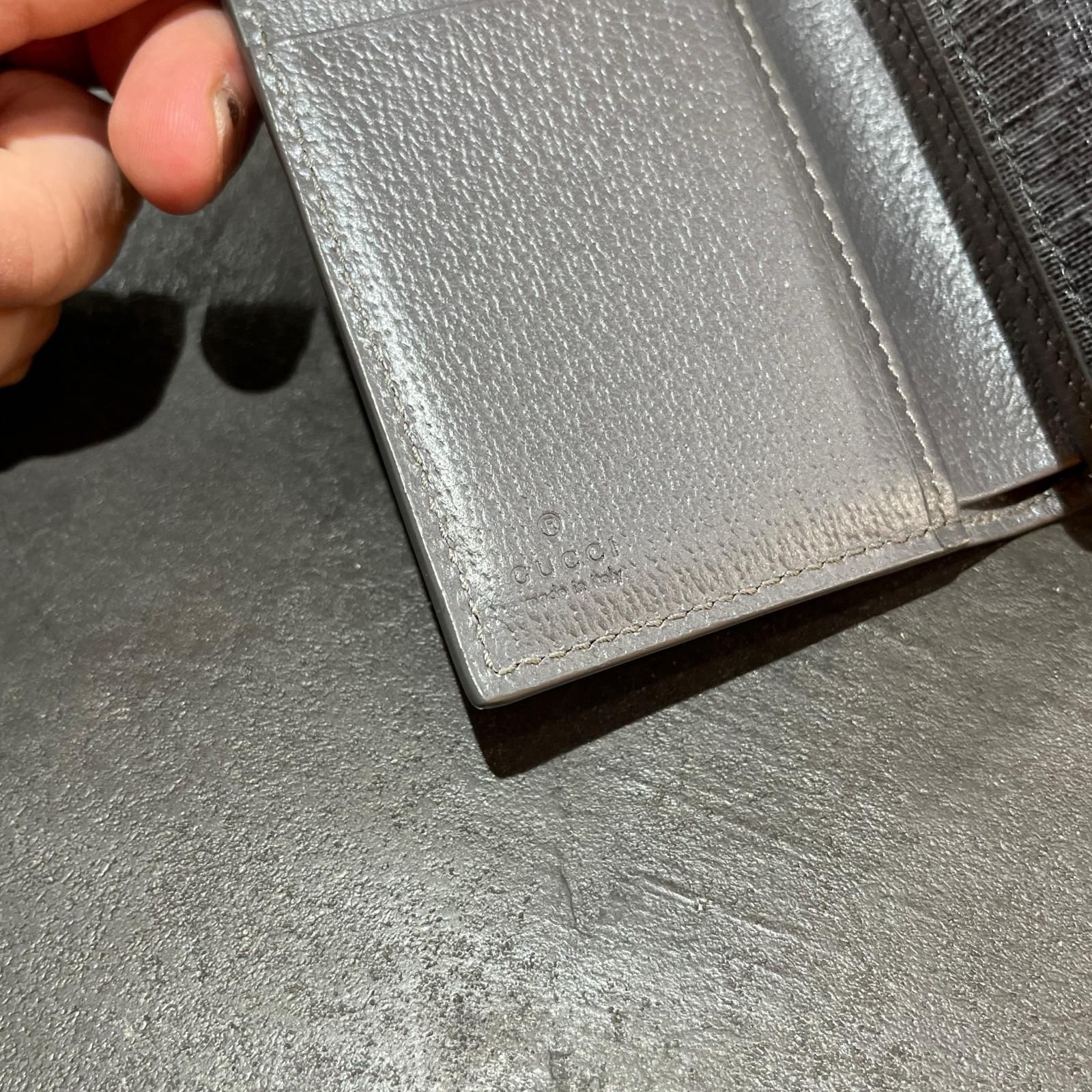 参考上代85800円 GUCCI GG三つ折りウォレット 三つ折り財布 ウォレット 