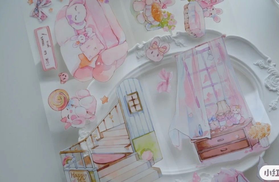 海外マスキングテープ巻売り 現代家具3 風景マスキングテープ人物