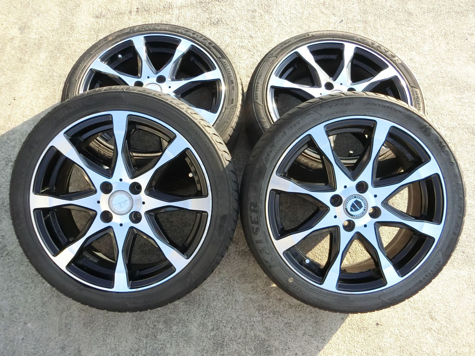 891 SCHWERT 16インチ アルミホイール 16 5 J 46 PCD 100 ハブ径 約58 mm 4穴 4本セット 165 50 R