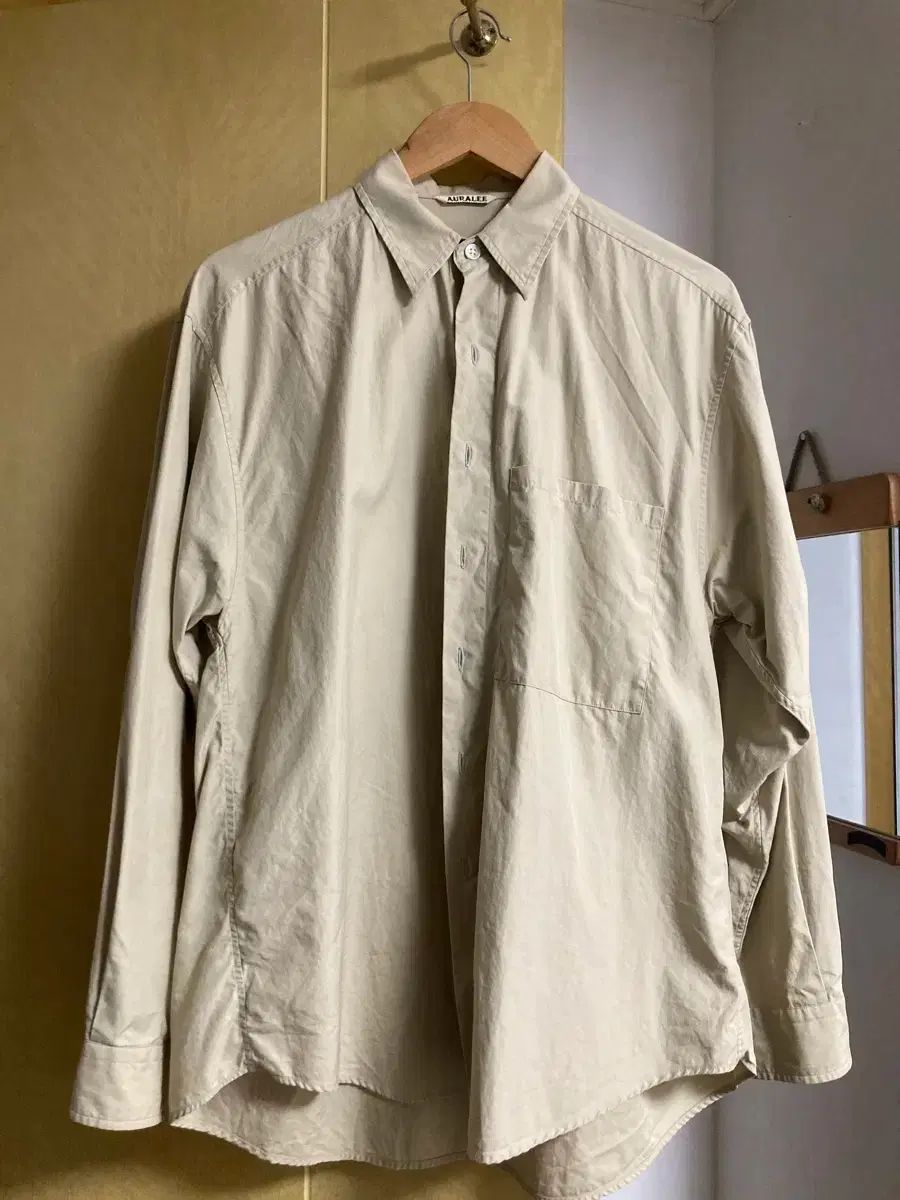 公式 AURALEE PIN TWILL BIG SHIRT 3 auralee-A23AS02TN-light-