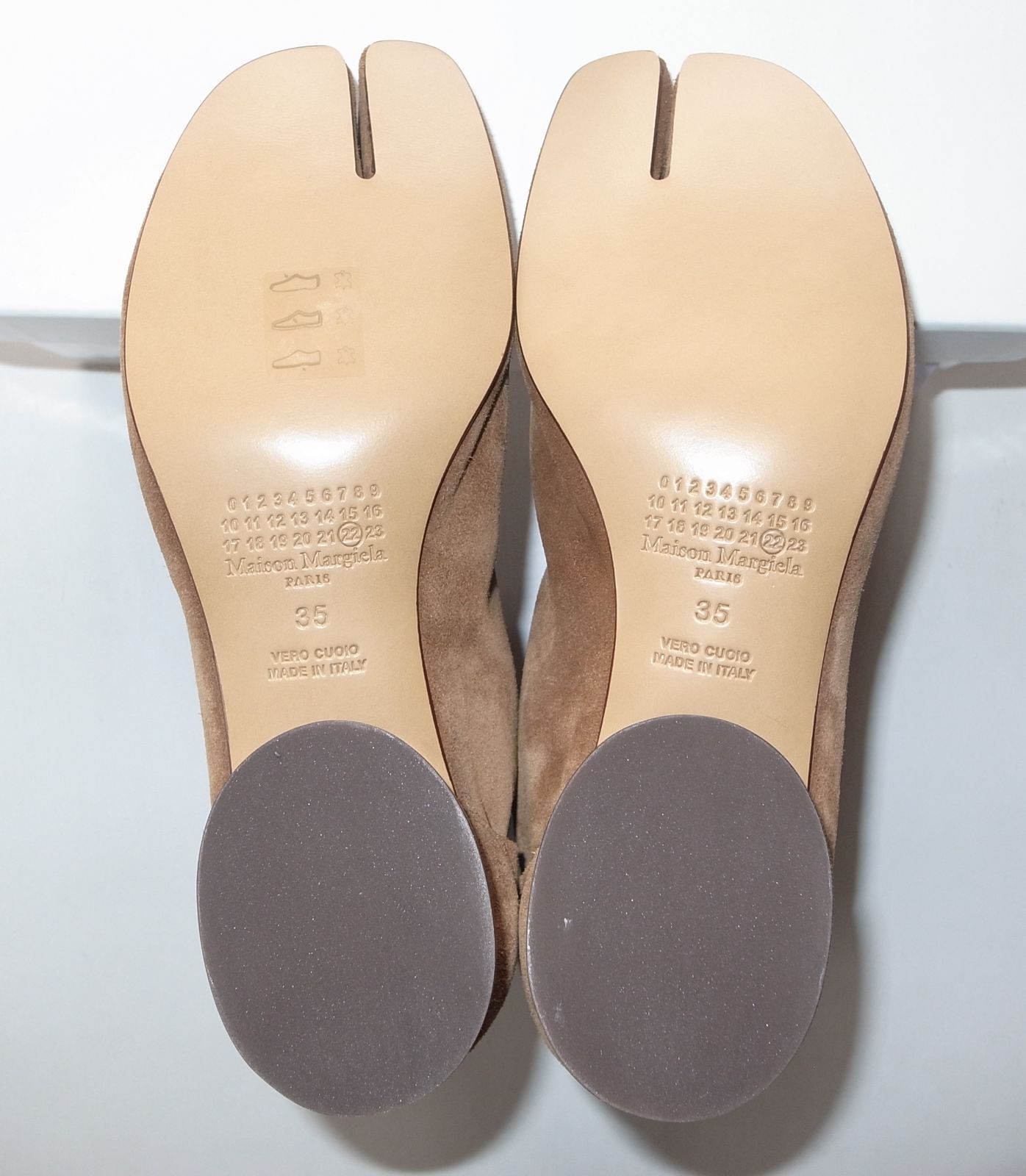 maison margiela スエード brown low 足袋ブーツ size35 20AW