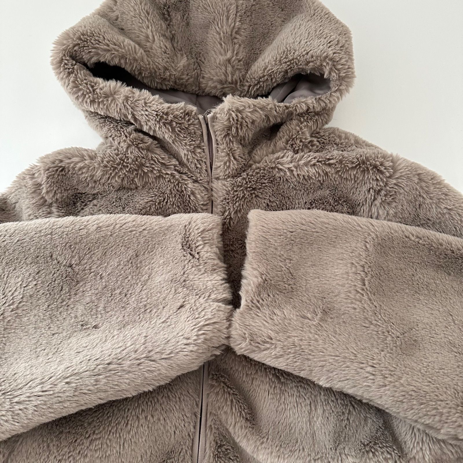 grove グローブ 3 WAY モッズコート フェイクファーライナー付き モカ M ライナー取り外し可 アウター