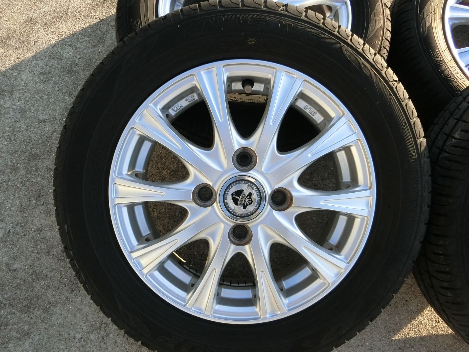 892 JOKER 13インチ アルミホイール 4穴 13 4 0 B 45 PCD 100 ハブ径 約74 mm 4本セット 155 65 R ekワゴン 外し