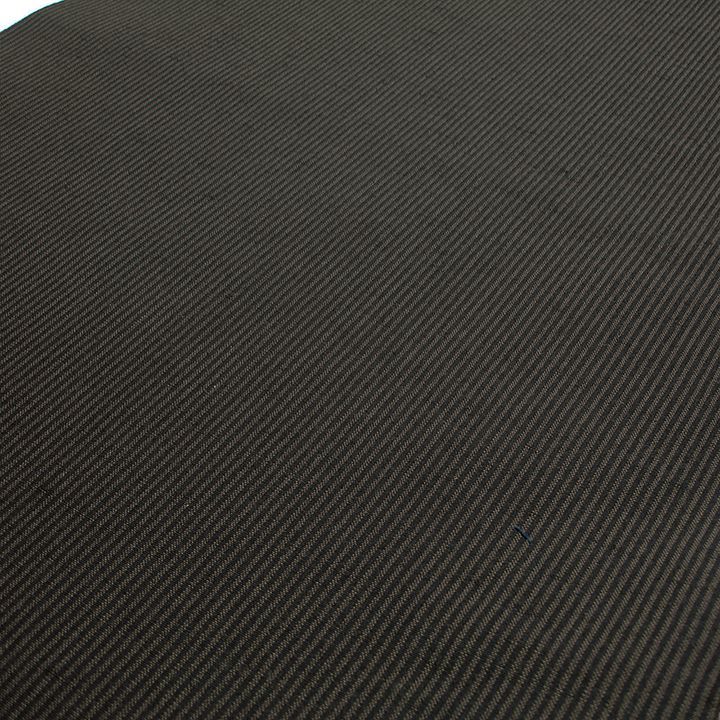 ウール着尺 縞 黒茶 反物 男もの ウール唐桟