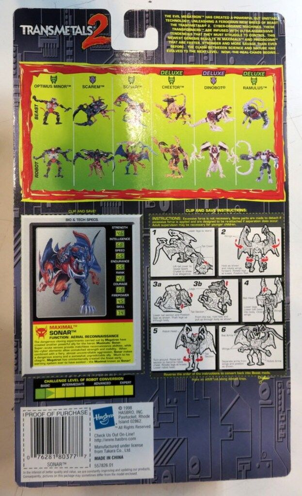 HASBRO BW METALS 2 SONAR