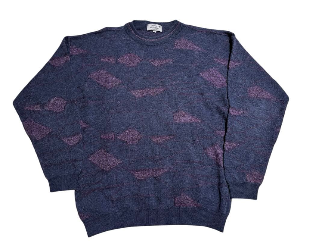 80s90s GIANNI MANNUCCIイタリア製 総柄セーター NN00811 - メルカリ