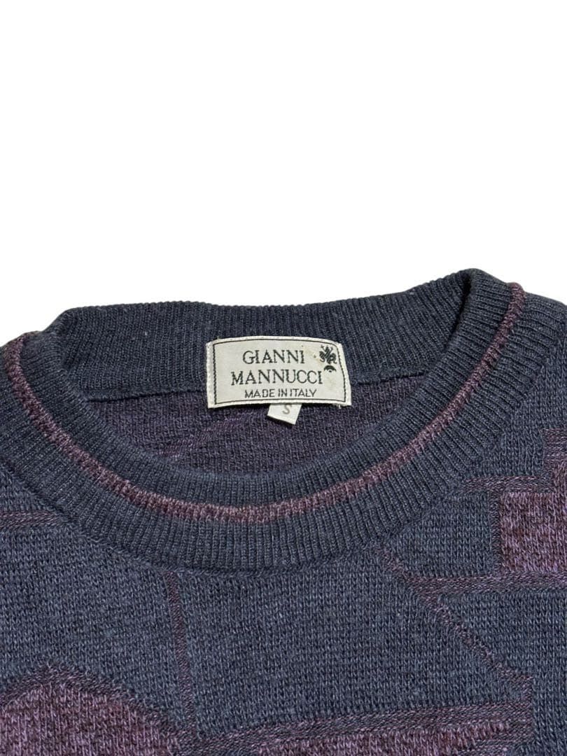 その他ブランド / 80s/gianni mannucci/ニット・セーター(厚手)/XL/コットン/マルチカラー 80s90s GIANNI MANNUCCIイタリア製 総柄セーター NN00811 - メルカリ