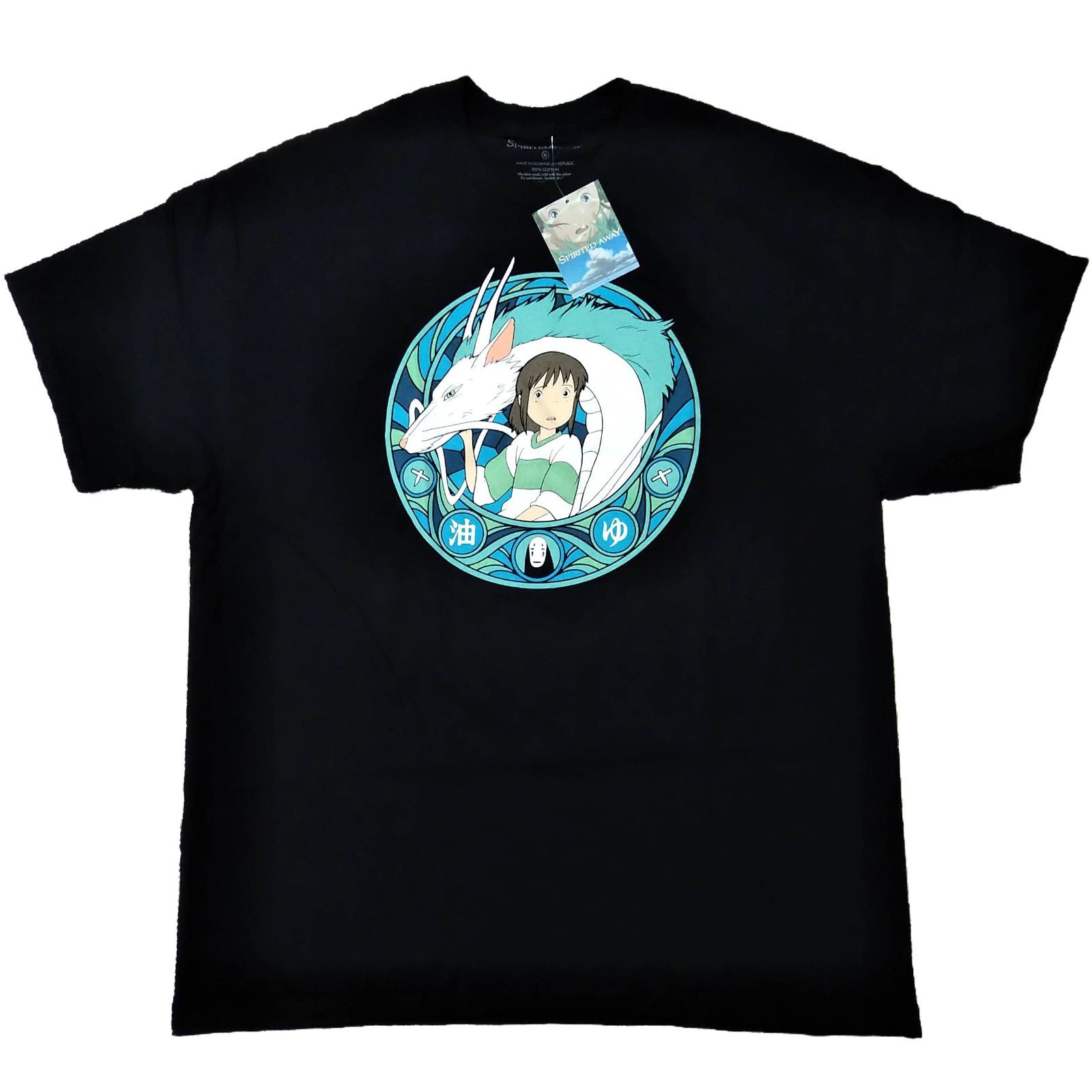 千と千尋の神隠し Tシャツ XLサイズ 黒 アニメT スタジオジブリ 新品