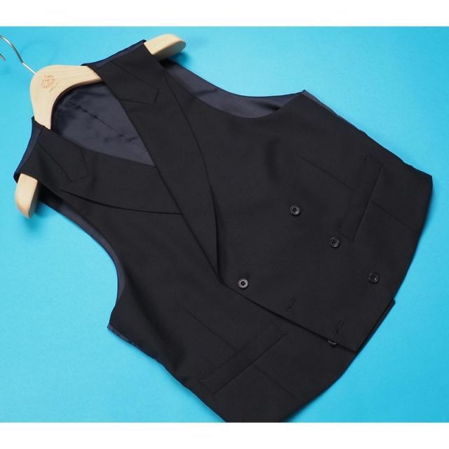 新品12.7万円 オンワード樫山 春夏 ウール100％ ソリッド無地