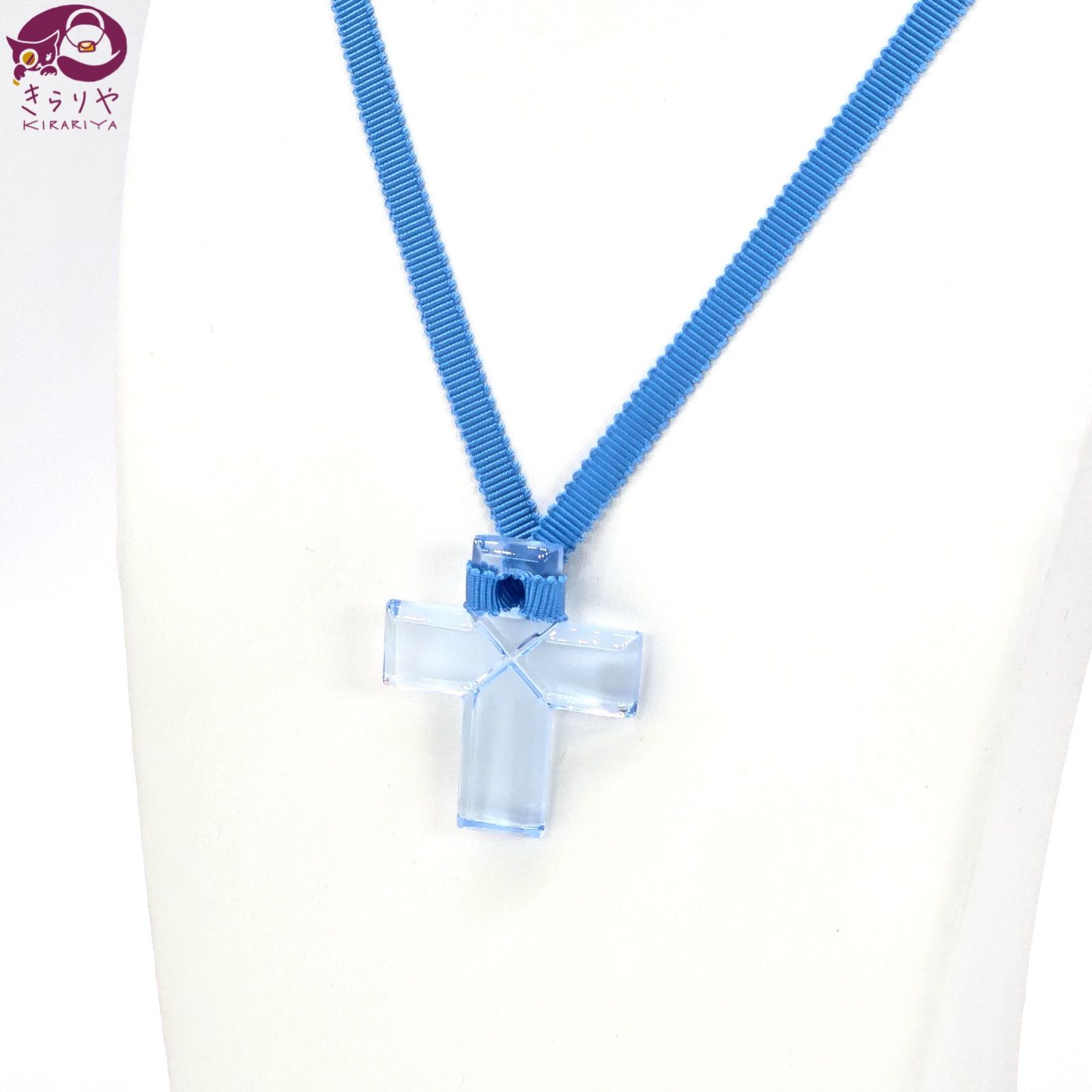 Baccarat バカラ クリスタル クロス チョーカー ネックレス ライト