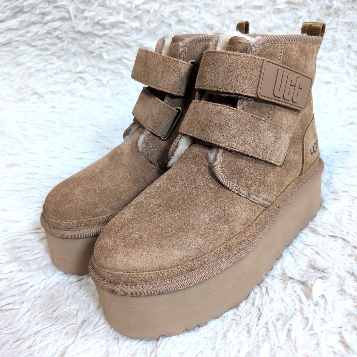 未使用級✨ UGG アグ W NEUMEL PLATFORM CHESTNUT ニューメル