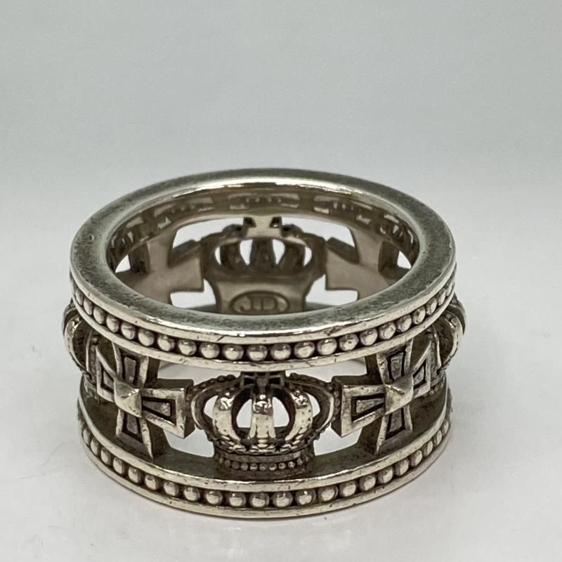 Justin Davis シルバーリング 12号 クラウン-クロス 91