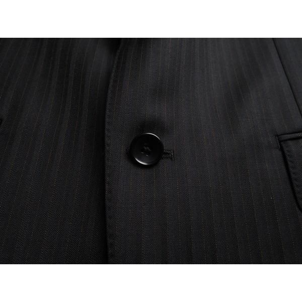 極美品✨XL相当 DORMEUIL スーツ iconik 艶感 裏地総柄 黒 2025年最新