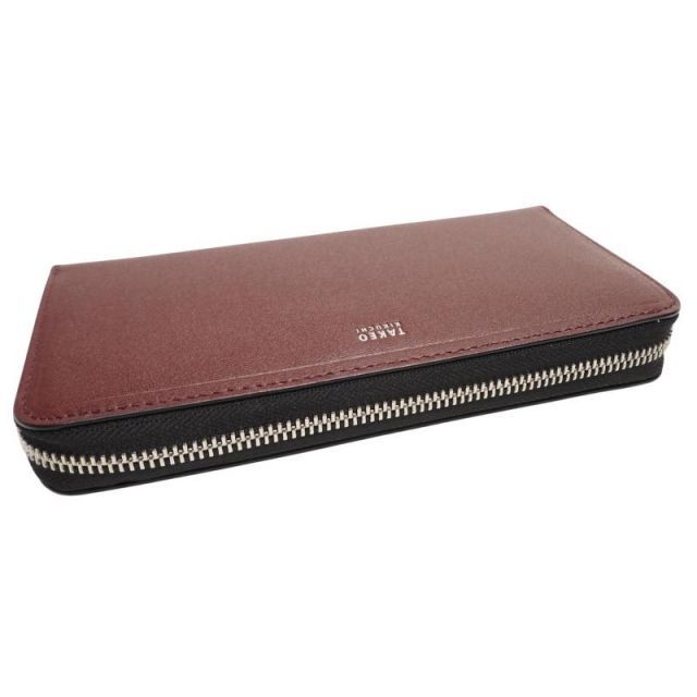 新品★TAKEO KIKUCHI★長財布★ボルドー 新品正規2.2万円 TAKEO KIKUCHI タケオキクチ マックス 牛革 レザー