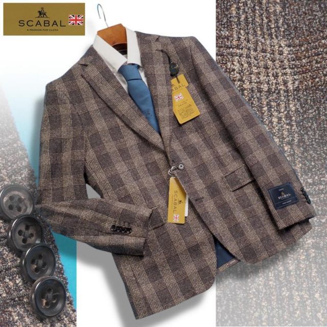 新品14.3万円 大手百貨店扱い 秋冬 日本製『Scabal スキャバル 英国製