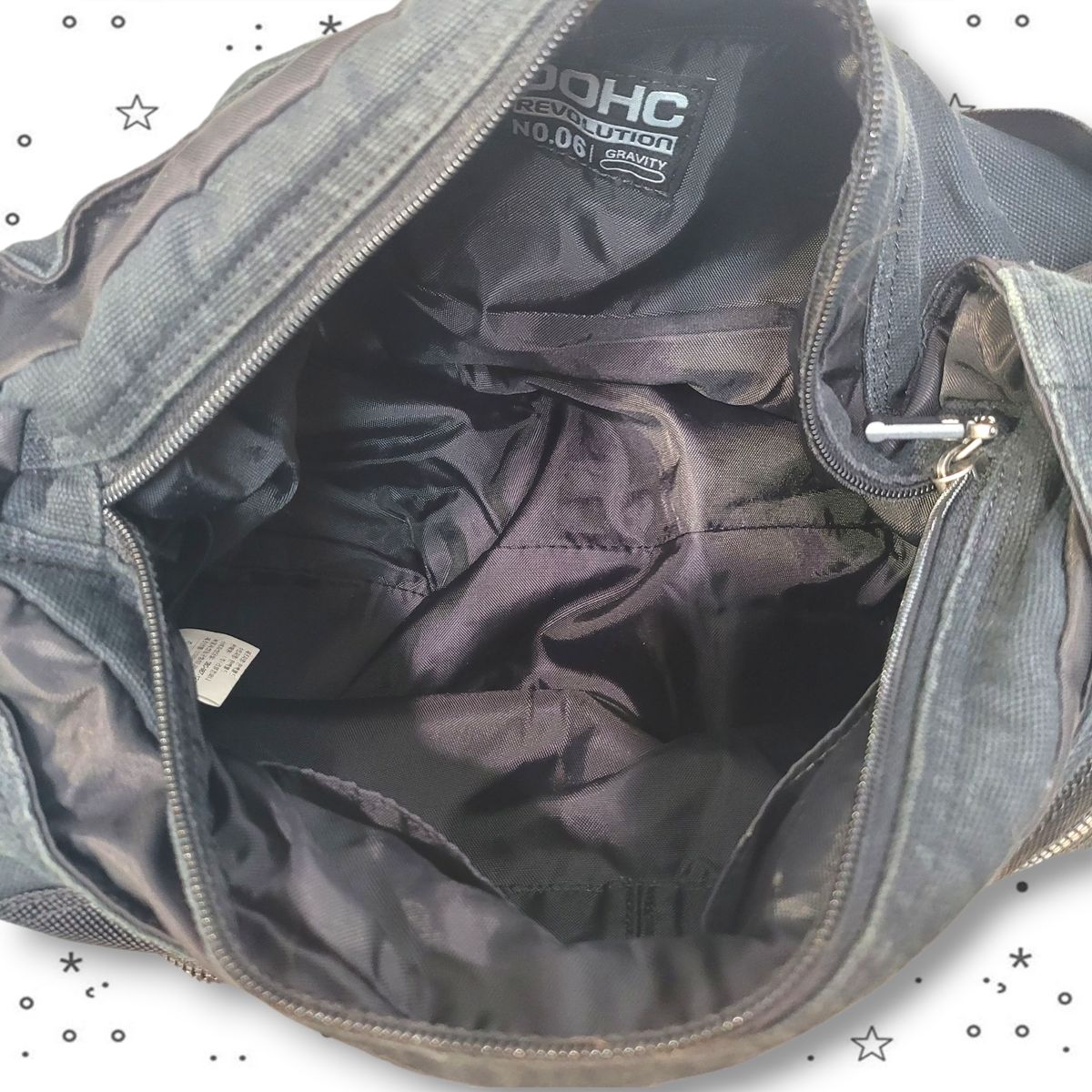 DOHC Y 2 K ハーフムーン ブラック ショルダーバッグ