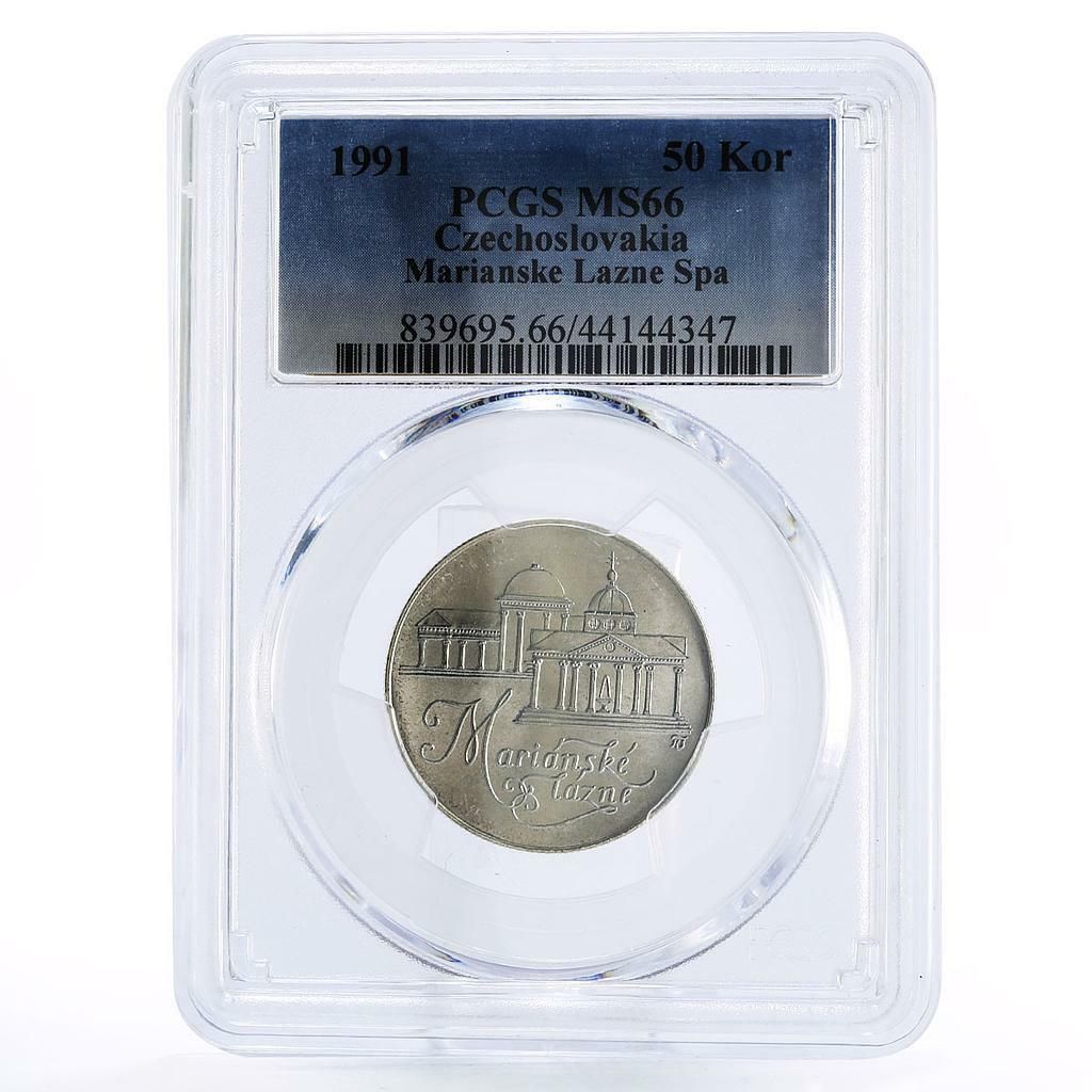 チェコスロバキア 50 コルン マリアンスケ ラズネ スパ ホテル MS66