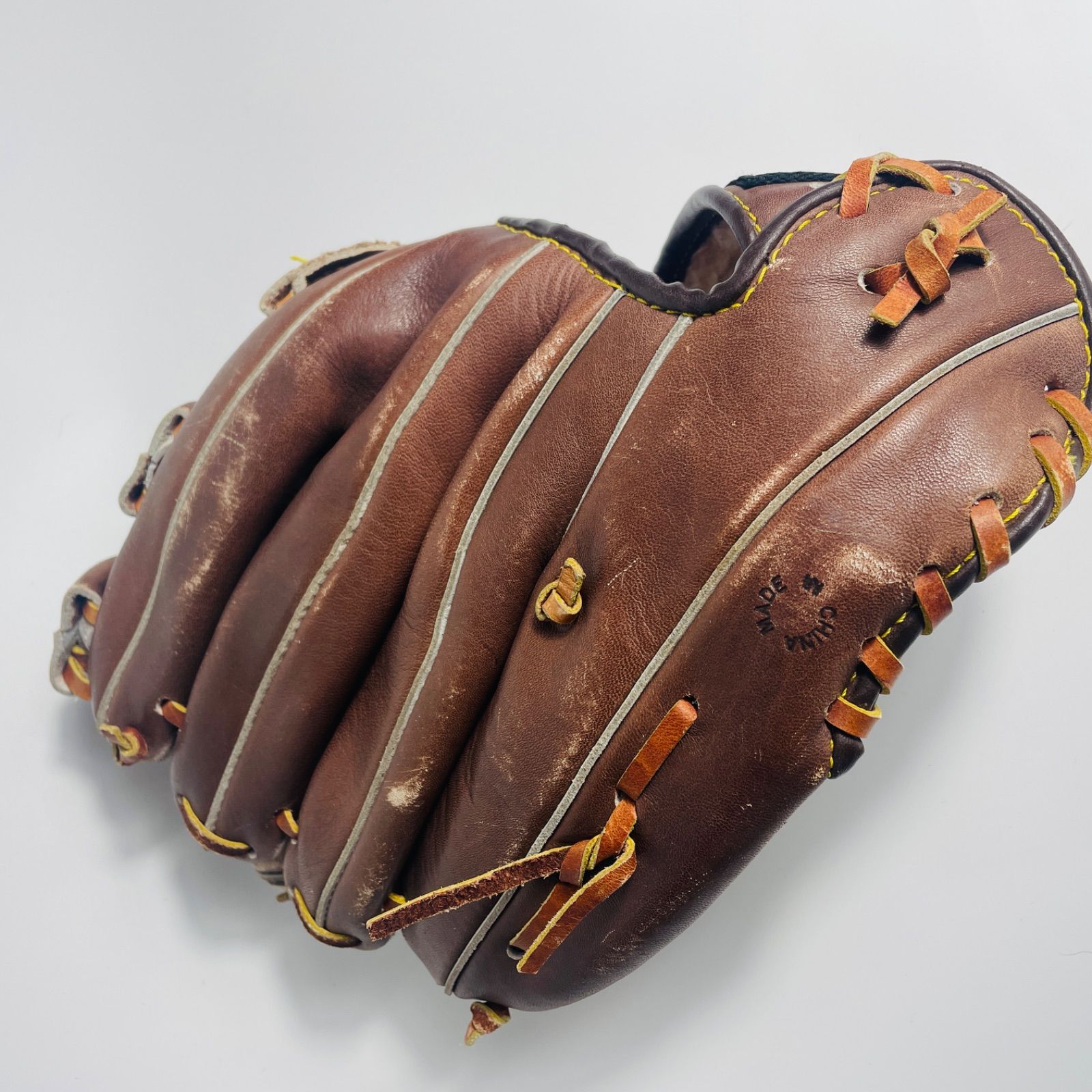 希少・良品】昭和レトロ SSK 軟式 グローブ SNG-737 ブラウン 旧ロゴ