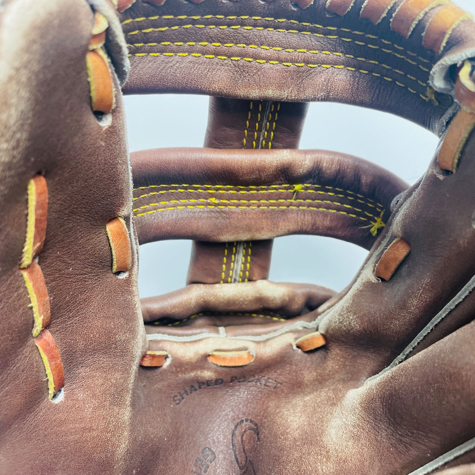 希少・良品】昭和レトロ SSK 軟式 グローブ SNG-737 ブラウン 旧ロゴ