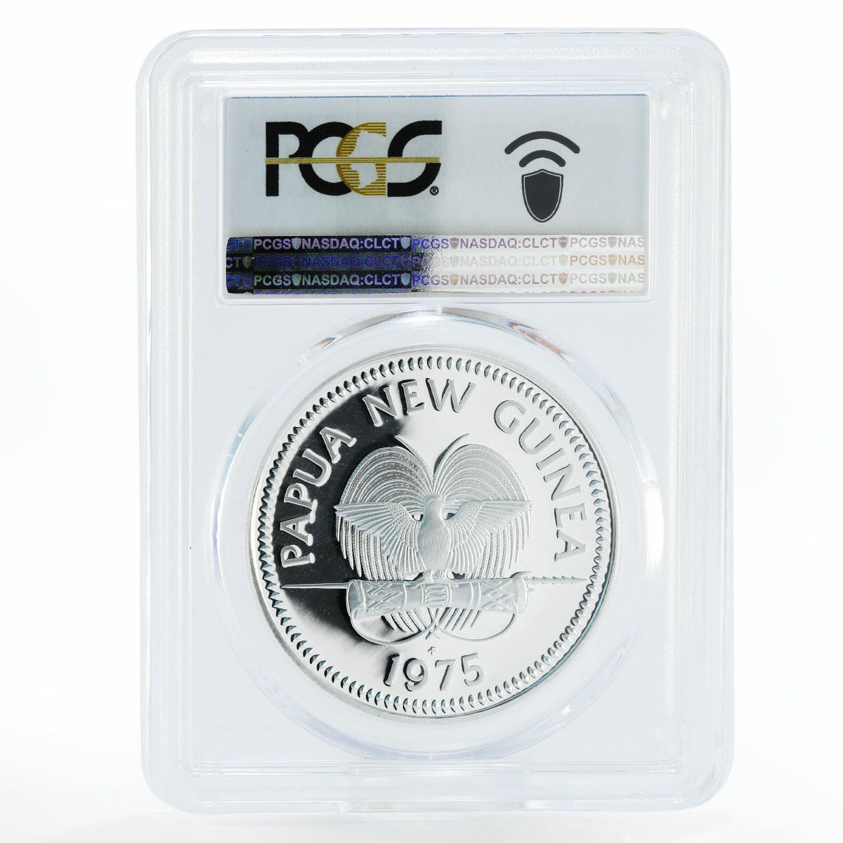 パプア・ギニア 5キナ ギニアイーグル PR69 PCGS プルーフ銀貨 1975年