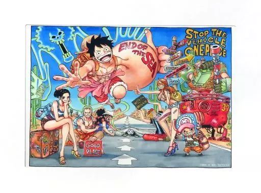 中古】雑貨 集合 扉絵メタルアートボード 「ワンピース」 ジャンプGIGA
