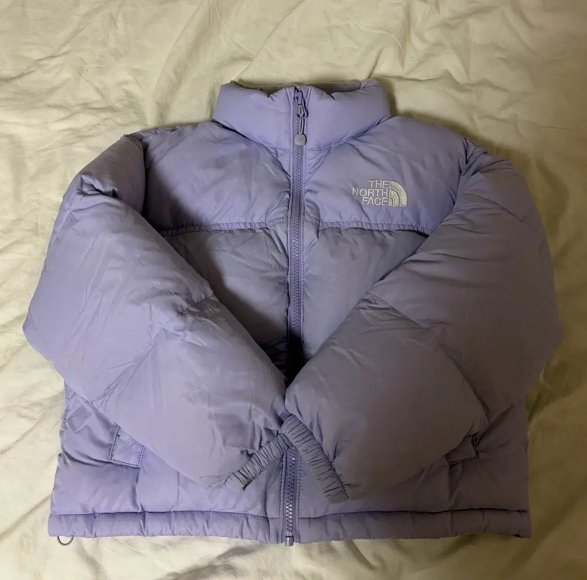 THE NORTH FACE ザノースフェイス キッズ ヌプシ クロップド 140 ラベンダー