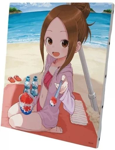 【】雑貨 高木さん(水着) 夏の思い出 キャンパスボード 「からかい上手の高木さん」