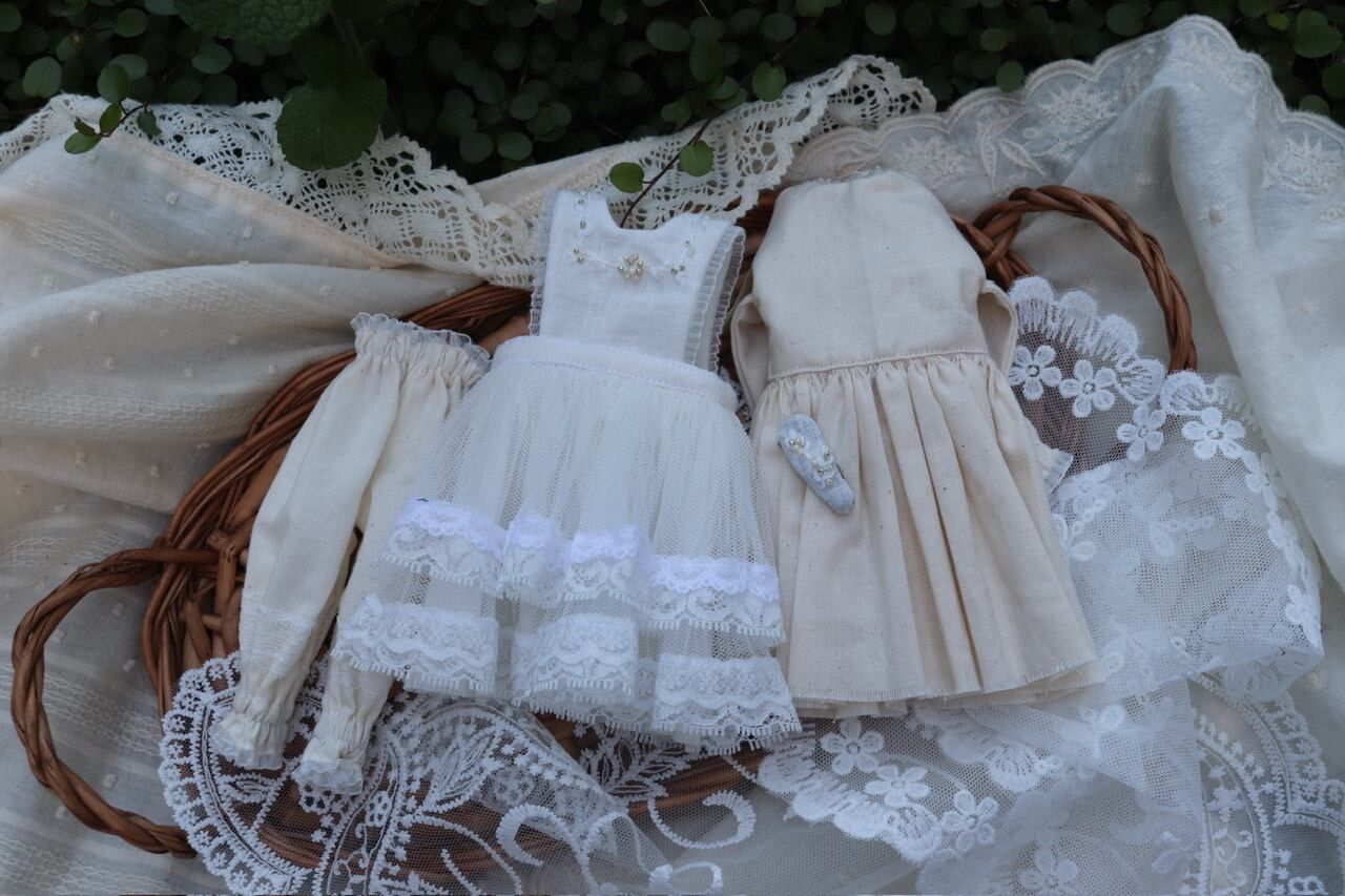 刺繍のお洋服set アウトフィット