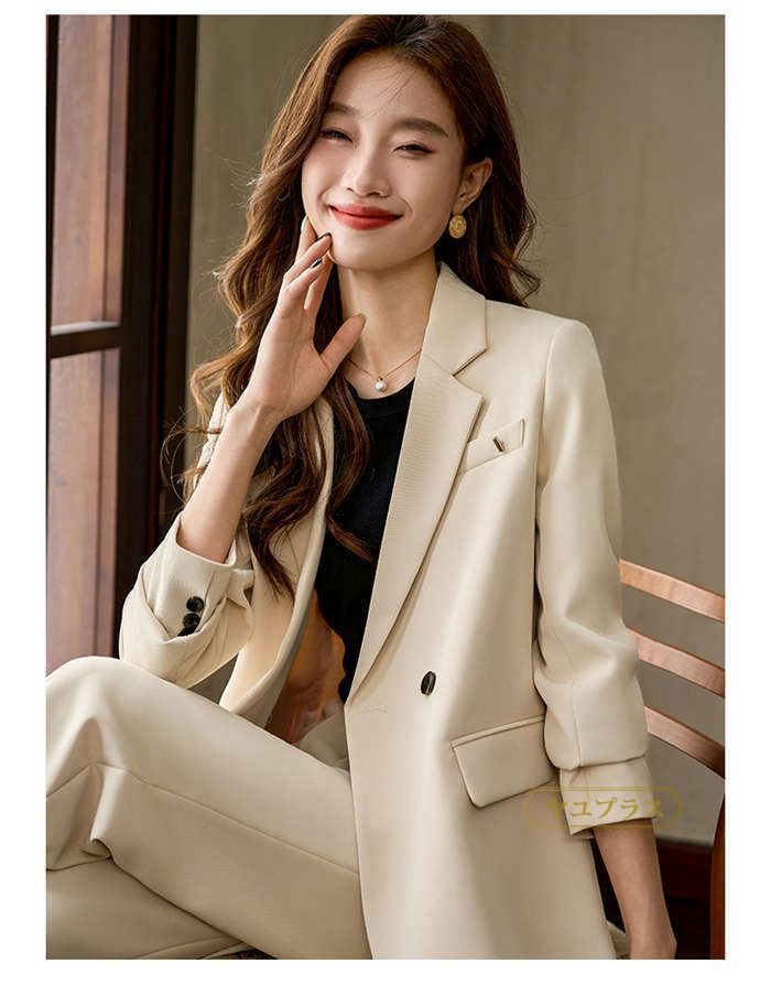レディーススーツ レディース パンツスーツ ビジネススーツ ママスーツ テーラード セレモニースーツ ストレート セットアップ 大きいサイズ ミセス 女性 上下セット 2点セット 春 夏 秋 冬
