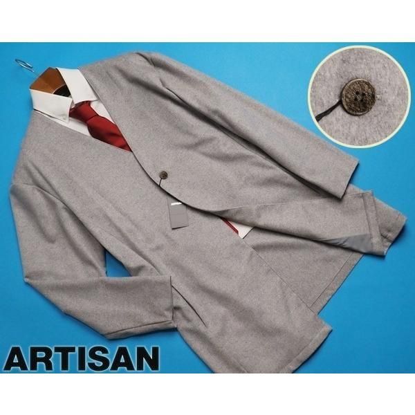 新品定価5.8万円 ARTISAN アルチザン 日本製 刻印水牛釦 ウール