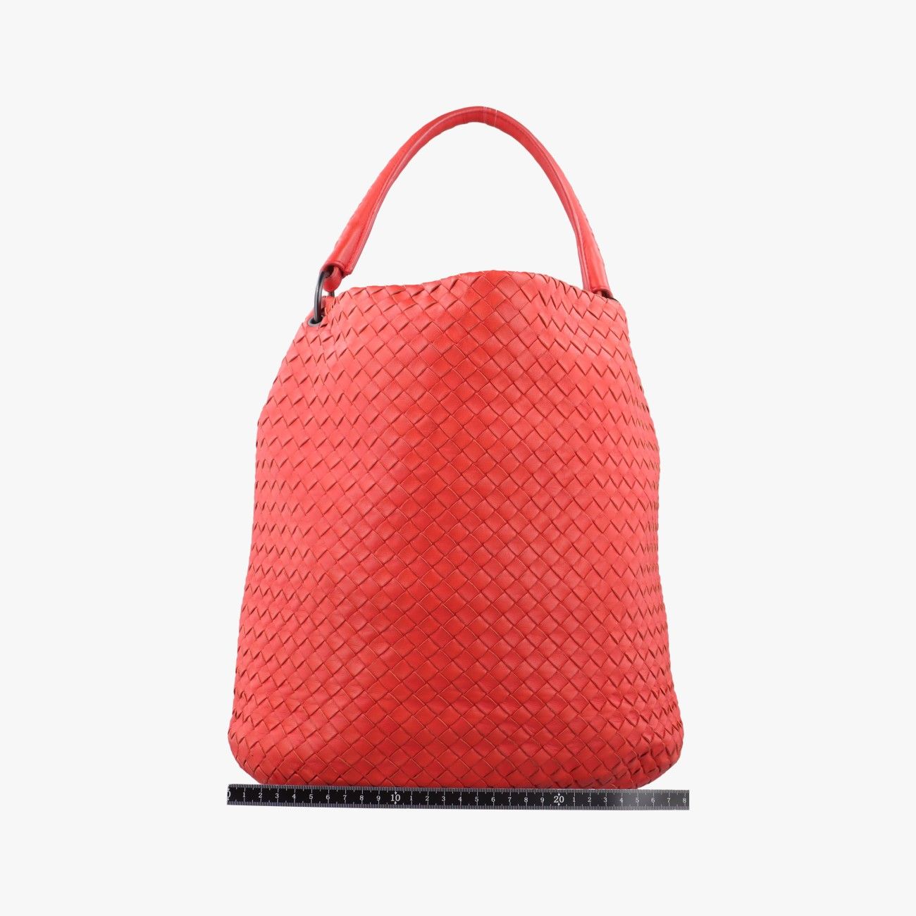 ボッテガヴェネタBottega Venetaイントレチャート オレンジ ラムスキン