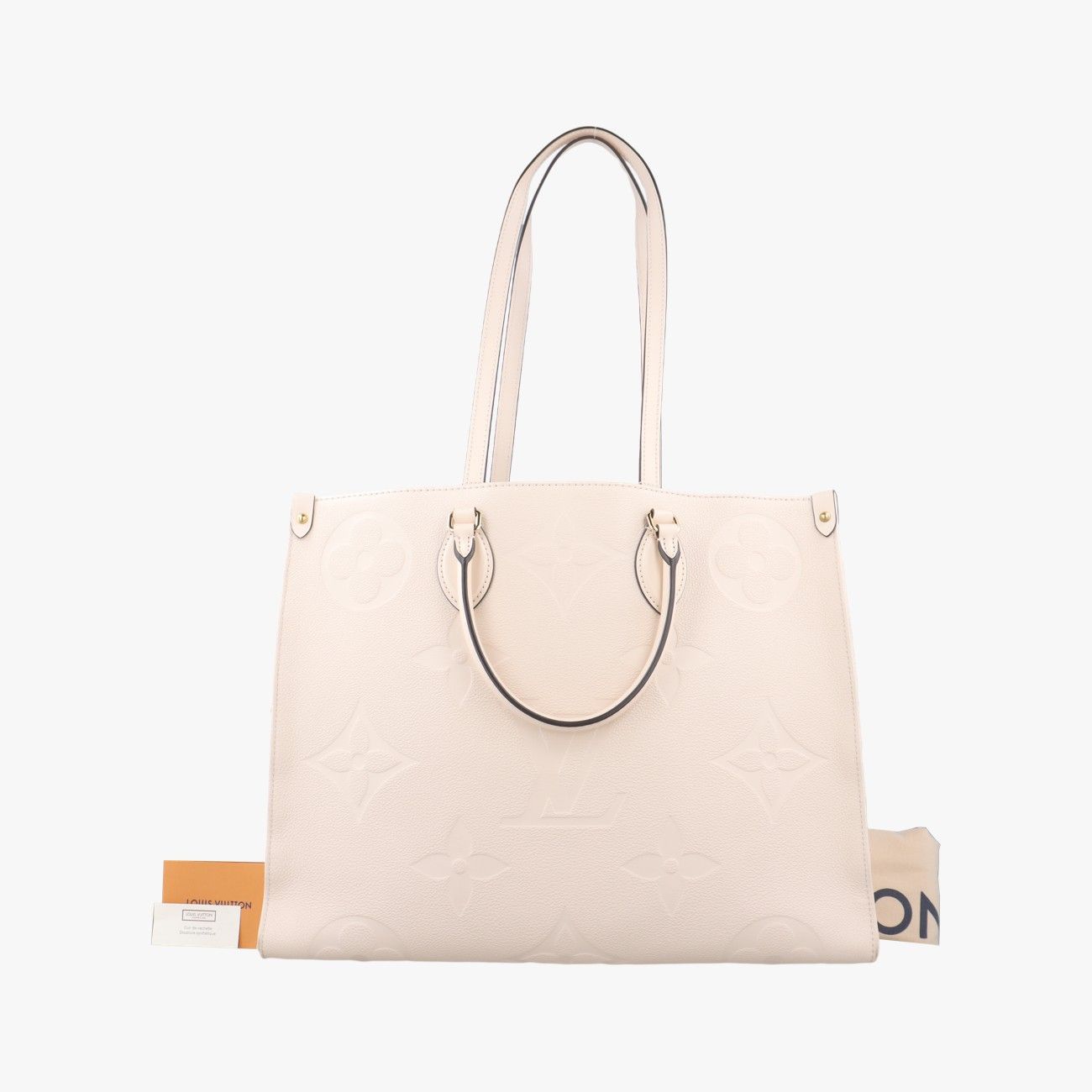 ルイヴィトンLouis VuittonオンザゴーGM クレーム モノグラム アンプラント M 45081 DU 0240