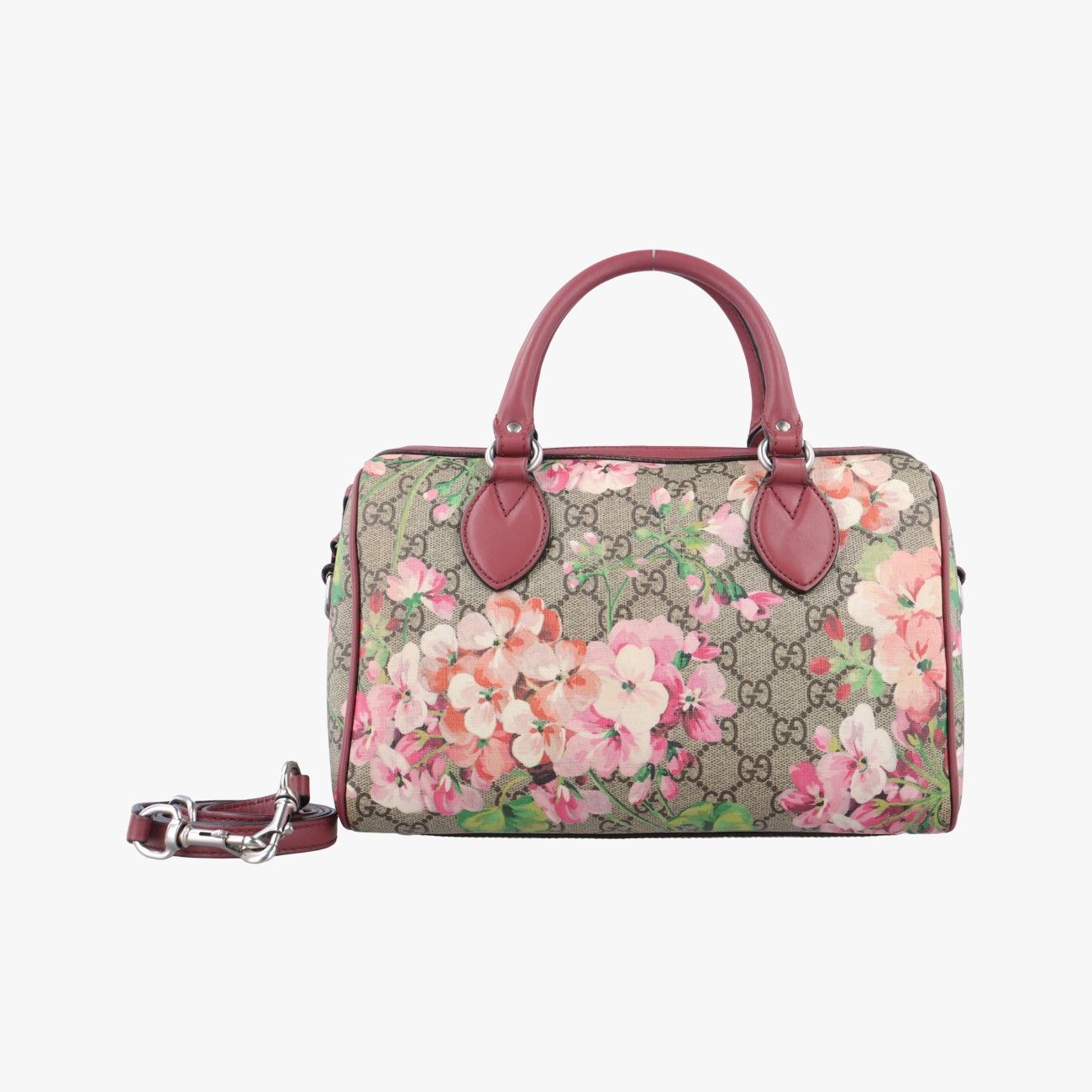 グッチGucciGGスプリーム ベージュ×マルチ PVCコーティングキャンバス×レザー 409529