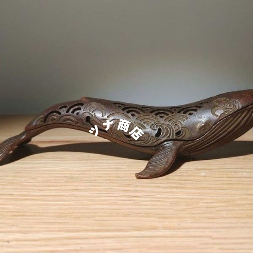 銅 細工 茶道具 香道具 蓋置 置物 鯨香炉 銅製 - メルカリ