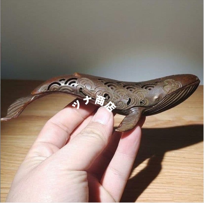 銅 細工 茶道具 香道具 蓋置 置物 鯨香炉 銅製 - メルカリ