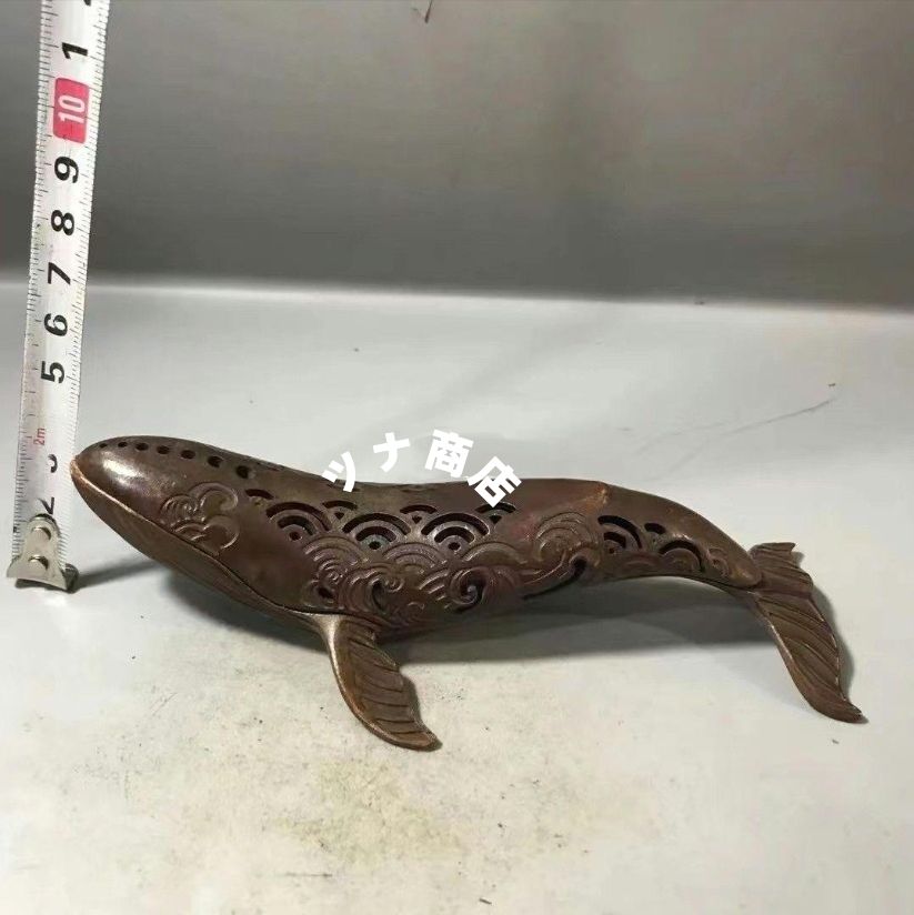 銅 細工 茶道具 香道具 蓋置 置物 鯨香炉 銅製 - メルカリ