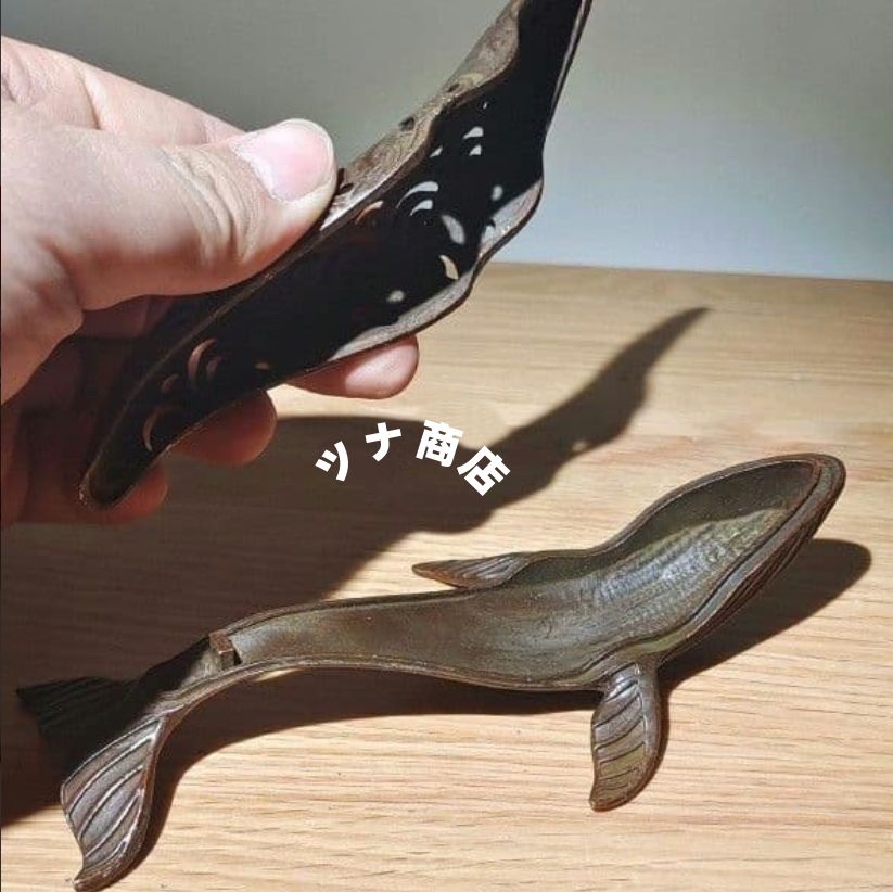 銅 細工 茶道具 香道具 蓋置 置物 鯨香炉 銅製 - メルカリ