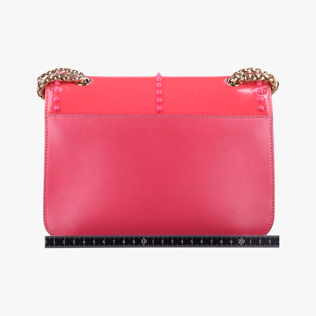 レッド PVCコーティングキャンバス×パテント