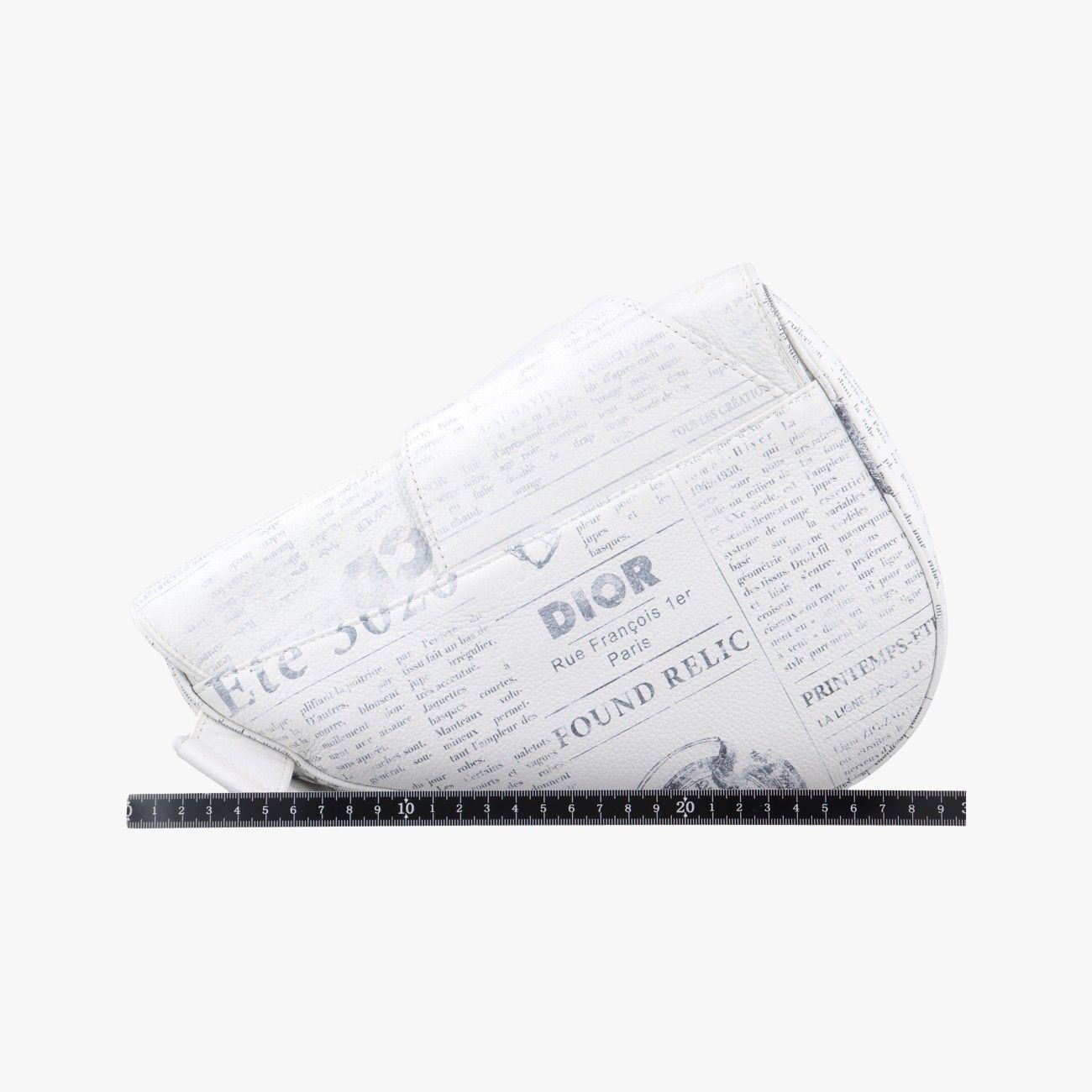 クリスチャンディオールChristian Diorサドル ホワイト レザー 06-BO-1119