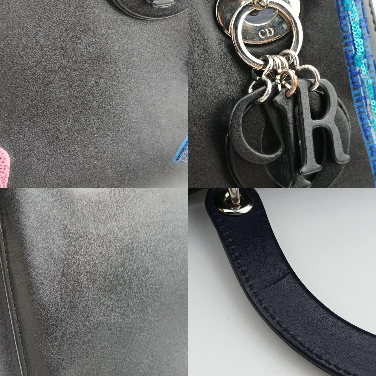 Diorレディディオール ブラック×マルチカラー