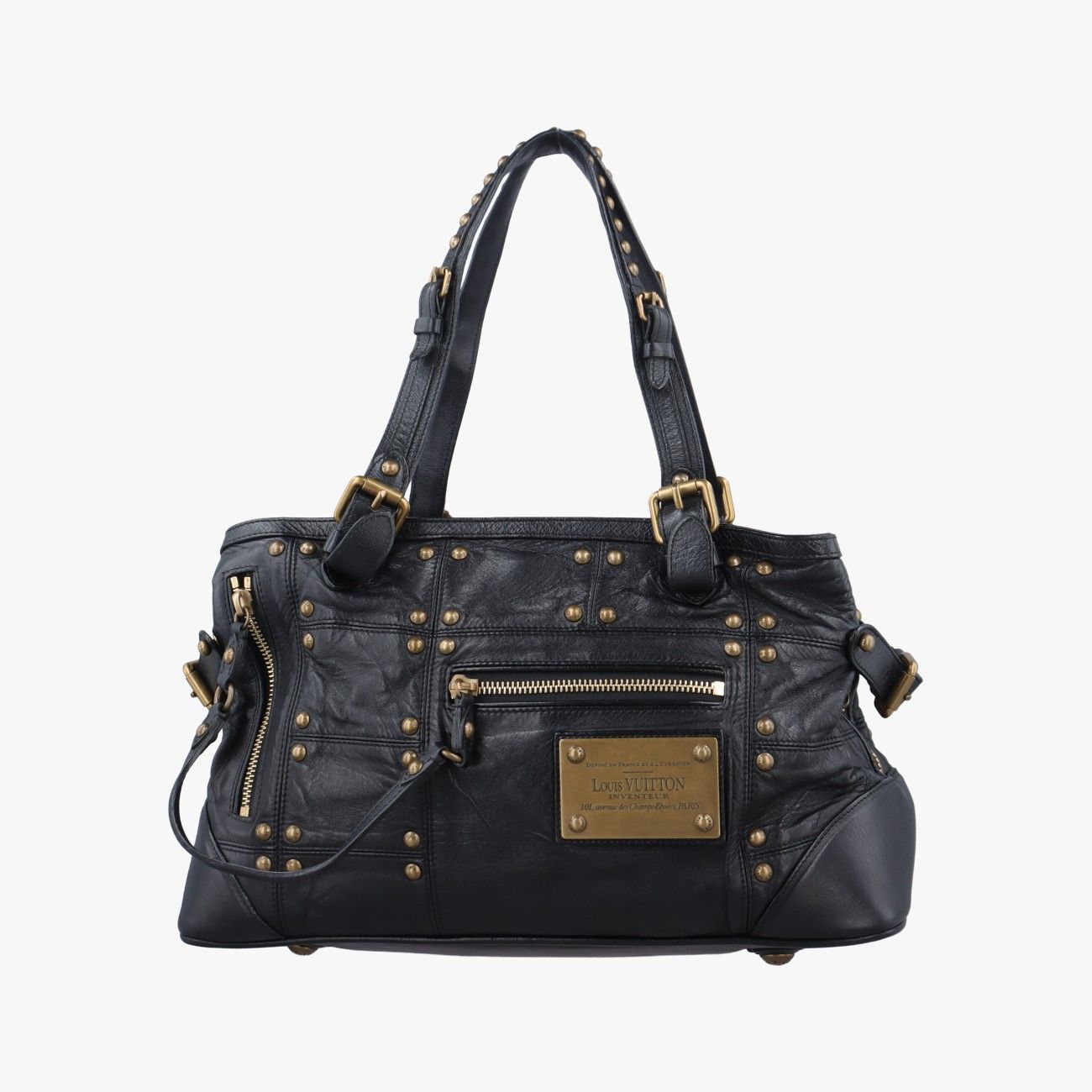 ルイヴィトンLouis Vuitton 2007年クルーズ コレクション リベット ノワール レザー M 95346 RC 1026