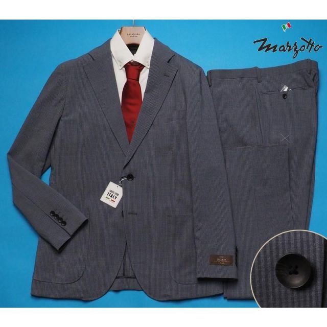 マルゾット セットアップ　3ピース　marzotto スーツ　イタリア生地 新品8.6万円 大手百貨店扱い 春夏『MARZOTTO マルゾット イタリア製