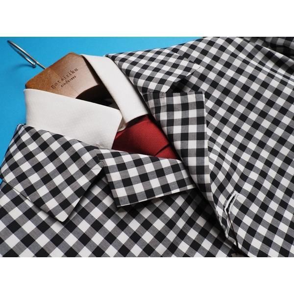 コムサメン　ギンガムチェック　ステンカラーコート　新品未使用　M 　春秋 新品定価5.8万円 COMME CA MEN コムサメン 春先最旬 ギンガムチェック