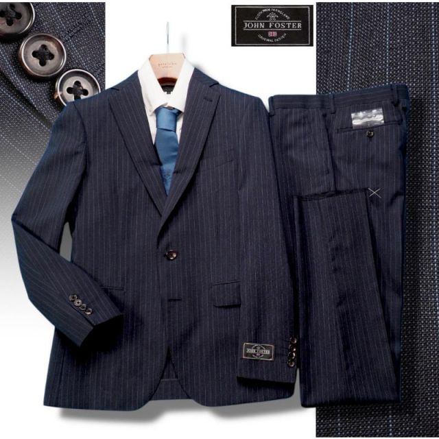 新品訳8.6万円 大手百貨店扱い 春夏『ジョンフォスター 英国製生地