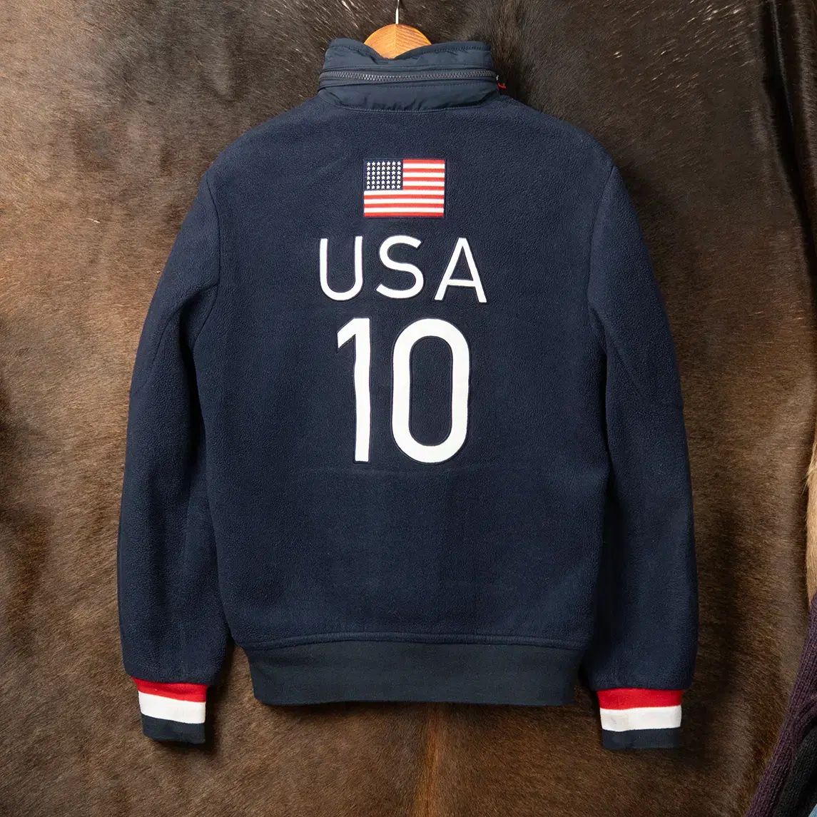 95 ポロラルフローレン USAチーム ビックポニー フリース ジャケット