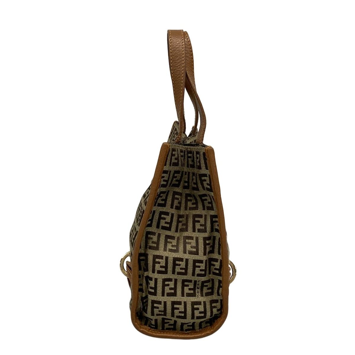 FENDI(フェンディ) トートバッグ ズッキーノ柄 8BH170 ダークブラウン