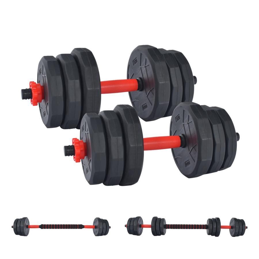 ダンベル 10kg 可変式 20kg ダンベルセット 2個セット 12角 筋トレ