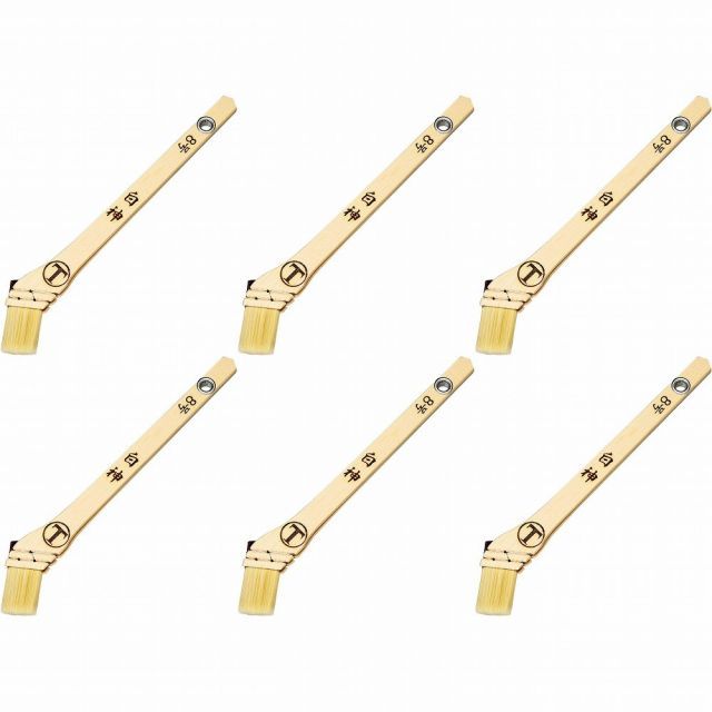 大塚刷毛製造 白神 隅切 8号 6個セット