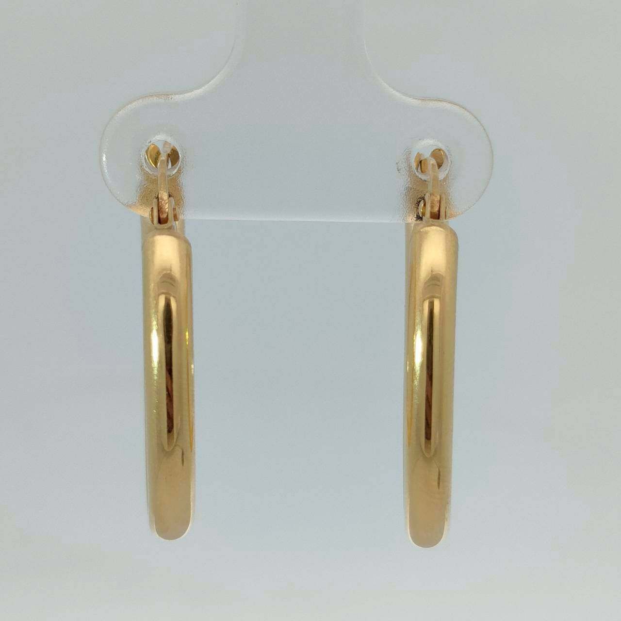 18金 K 18 イタリー シンプルフープピアス レディース 2 48 g D 713