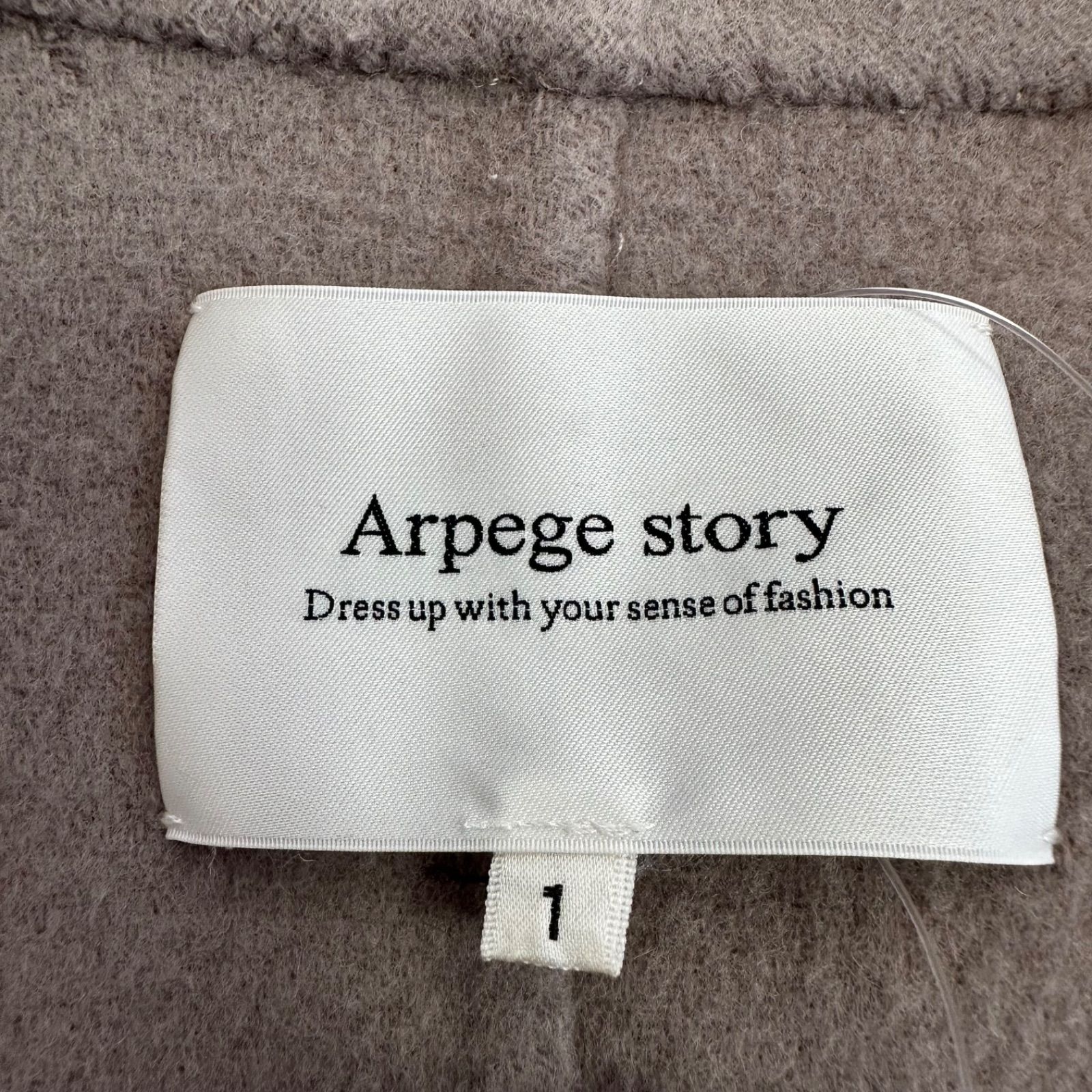 Z1639【美品】Arpege storyアルページュストーリー フードリバーコート